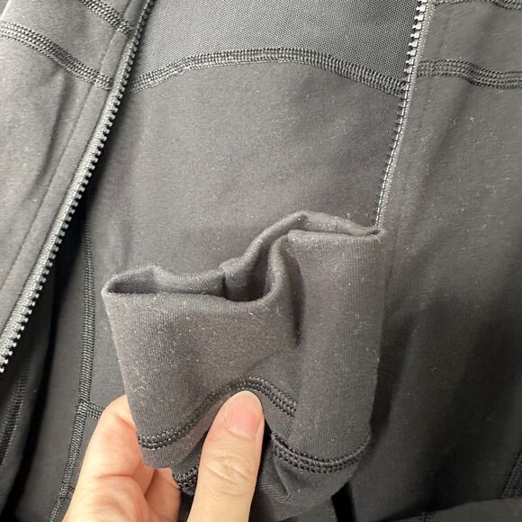 Sold Lululemon Define Jacket Black Size 6 Full Zip Logo*** Sleeve Slim - Picture 6 of 11